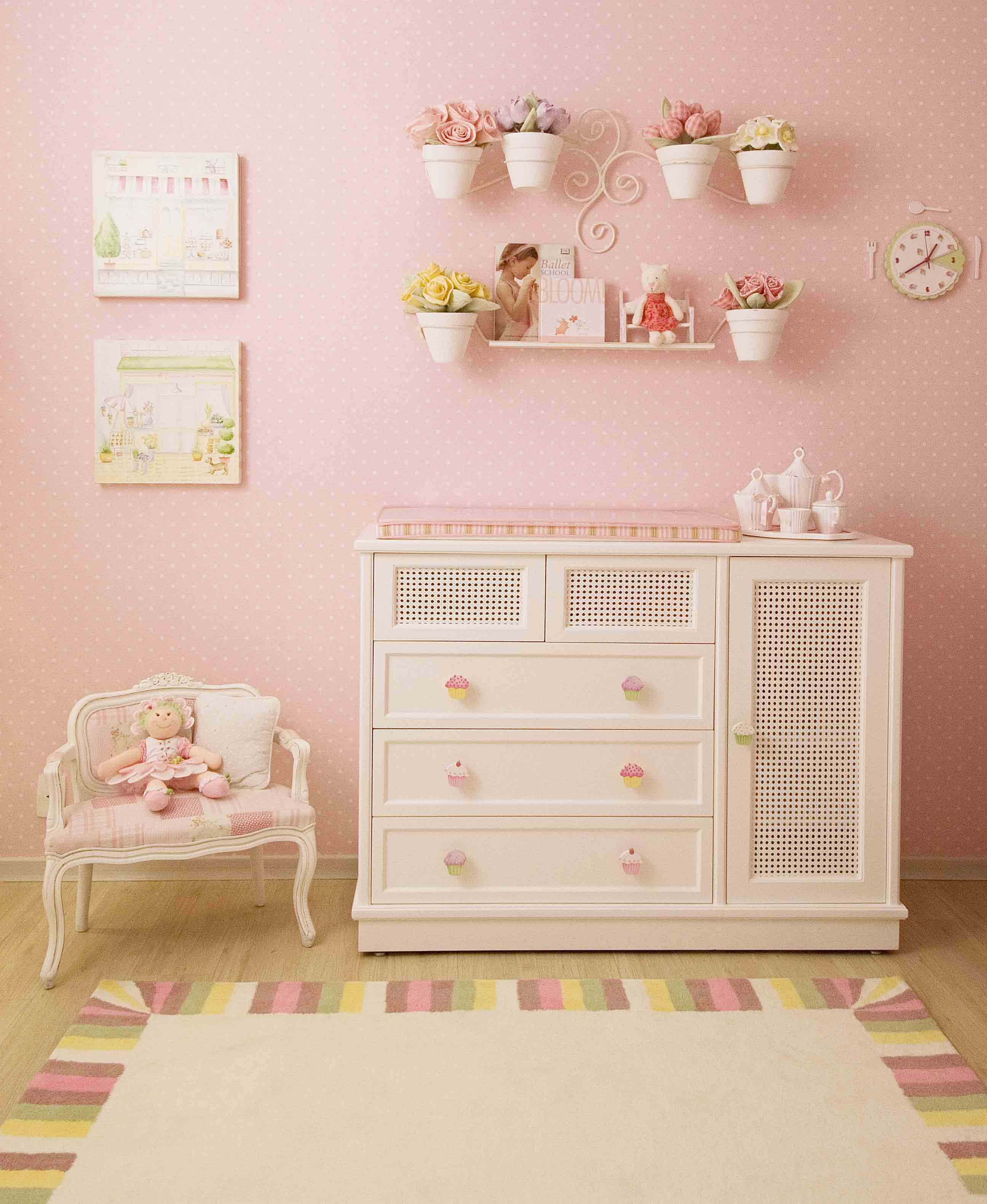 quarto de bebe menina rosa